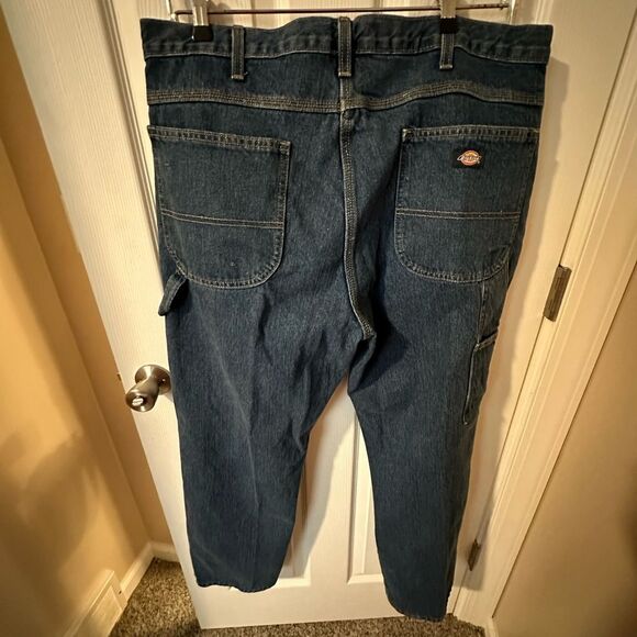 Dickies Mens Carpenter Style Work Blue Jeans 38x30 - Picture 4 of 5